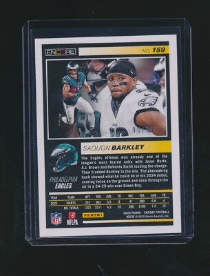 SAQUON BARKLEY 2024 PANINI PINNACLE ORANGE PARALLEL 90/99 #159 | eBay