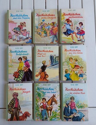 1359 -Else Ury Nesthäkchen 50er 9 Bücher Hoch Verlag- sehr gut erhalten