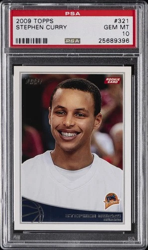 2009 TOPPS #321 STEPHEN CURRY ROOKIE RC PSA 10