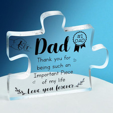 Gifts for Dad from Daughter Son, Fathers Day Birthday Gifts for Dad, Engraved Pu