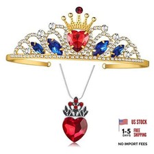 Evie Red Heart Necklace and Descendants 3 Evie Red Heart Tiara Descendants