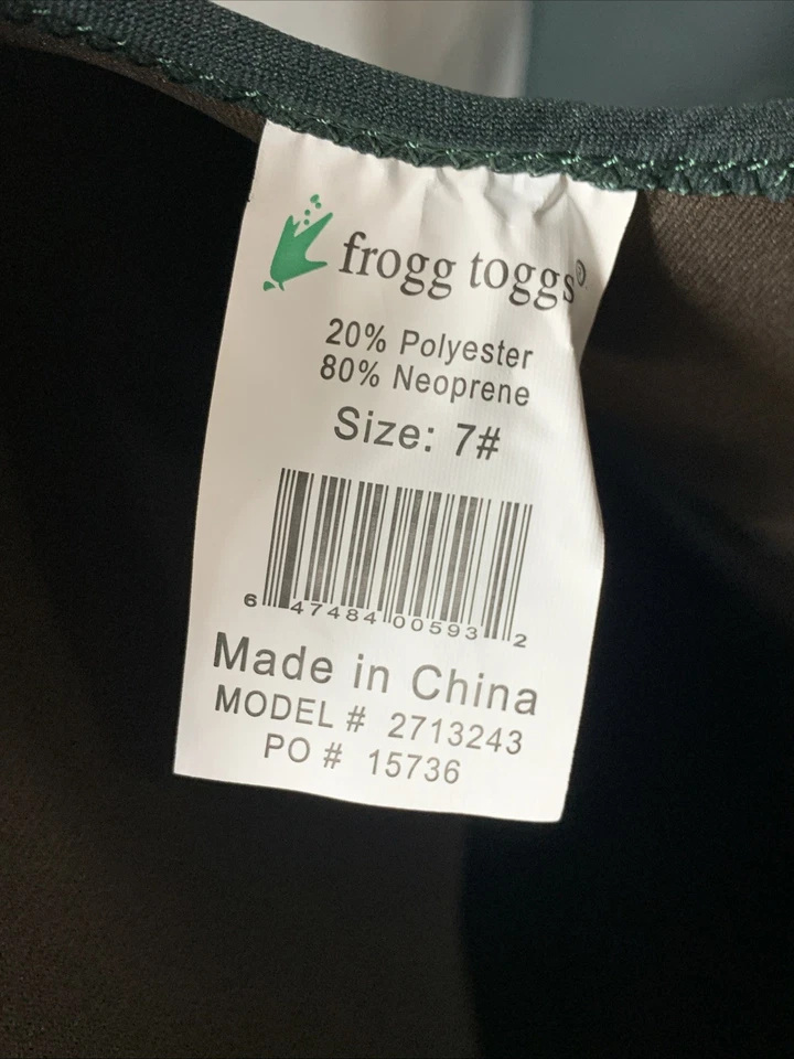 Frogg Toggs® Amphib Neoprene Cleated Bootfoot Chest Wader Size 7 Bib-style Green - Image 4 of 4