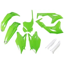 UFO Plastic Kit Set Full Complete Green Kawasaki KX250F 2018-2020