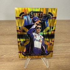 2024 Select Racing NASCAR Denny Hamlin Gold Flash Prizm /10! Rare #70 FedEx 