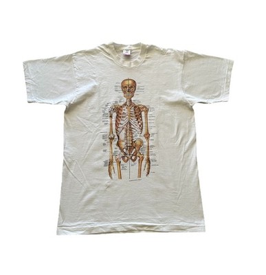 VTG 90s Kurt Cobain Nirvana Human Anatomy Chart T Shirt Size L