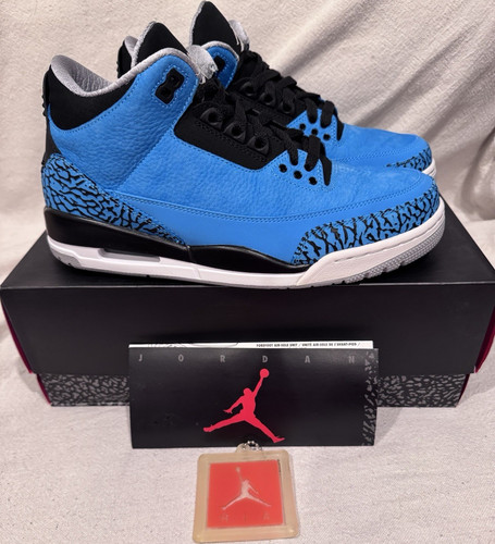 Jordan Air Jordan 3 Retro Powder Blue Dark Powder Blue White Black 136064-406