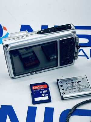 Olympus Tough TG-310 14mp Digital Camera Tested w/Battery & SD (No