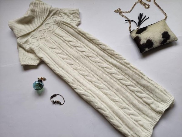Women Nine West Dress White Acrylic 38 / M / 46 #BCGO