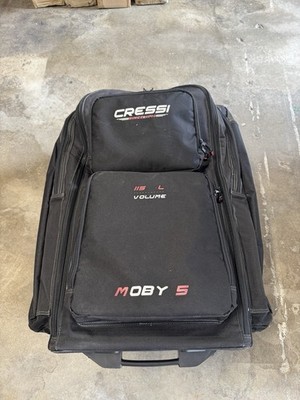 Cressi Moby 5 Rolling Dive Bag 115L Wheeled Backpack Travel Scuba Equipment