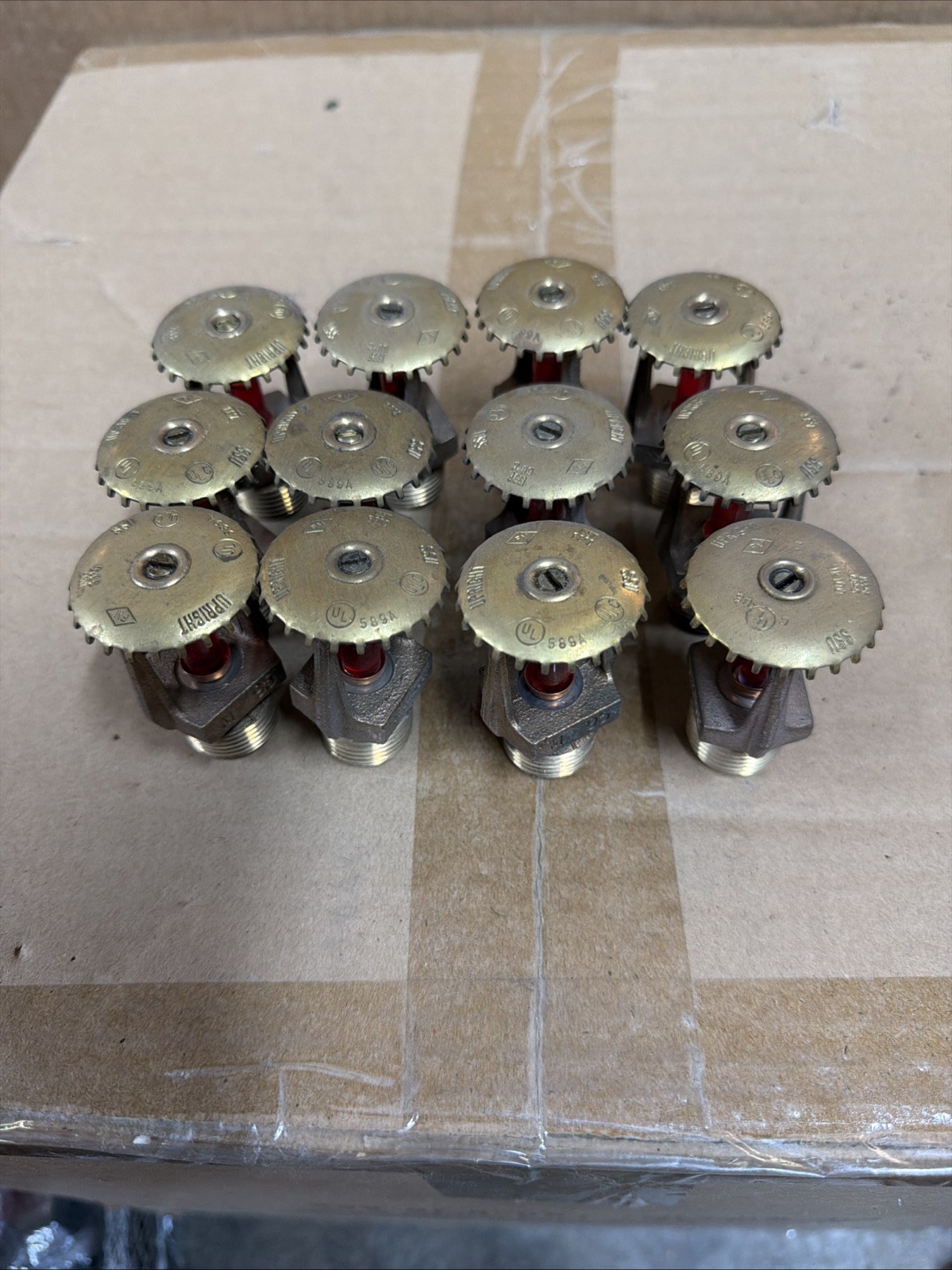 Viking Sprinkler Head 155F 1/2" SSU 589A Upright 10@95, 1@94, 1@01 12 Total NOS