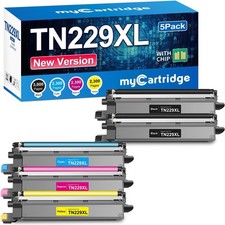 TN229XL TN229XXL Toner 5 Pack for Brother MFC-L3780CDW HL-L3280CDW
