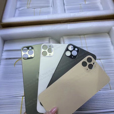 Big Hole For iPhone SE 8 X XR XS 11 12 13 14 15 Pro Back Glass Housing Cover Lot