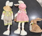 Burton + Burton Plush Easter Bunny Couple 2013 w/ Floral Outfits & Basket + Sisa — photo 2