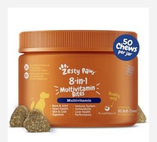 ZESTY PAWS 8-IN-1 MULTIVITAMIN BITES FOR DOGS 50 SOFT CHEWS