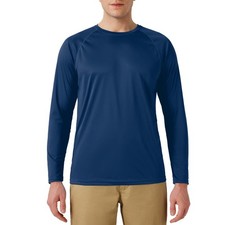 Men s UPF 50 Rash Guard Swim Shirt Long Sleeve Moisture Wicking Quick Dry Li...