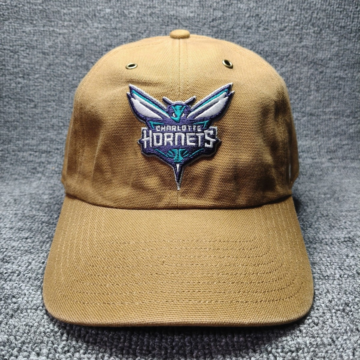 '47 Brand Charlotte Hornets Dad Hat Strapback Brown Canvas Cap