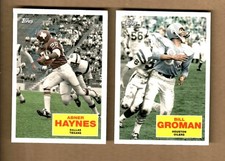 BILL GROMAN / ABNER HAYES 2009 TOPPS FLASHBACKS #FB4, FB8