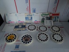 Vintage VIEW MASTER Lot Of 90 Reels Flintstones discovery Disney Flipper - 422