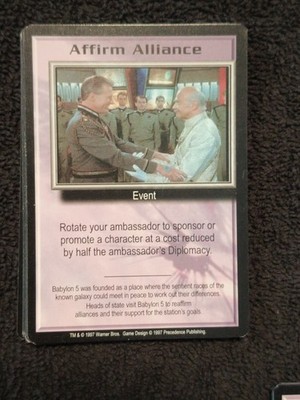 BABYLON 5 CCG PREMIER 1997 PRECEDENCE ENTERTAINMENT VINTAGE EVENT CARDS