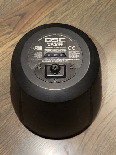 QSC AD-P6T AcousticDesign 6.5" Pendant Speaker 60W 2-Way 70V/100V Black Tested
