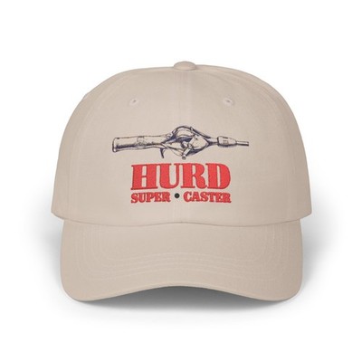 Hurd Super Caster Vintage Detroit Fishing Rod Reel Baitcaster Combo Hat