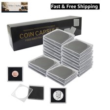 20 Pack Coin Snap Holders with 5 Sizes 20/25/30/35/40mm - Clear Plastic Coin ...
