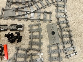 Lego 7897 & 7898 Mixed Parts & Pieces City Passenger Train Cargo Train Track