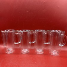 Set of 4 Bodum Double Wall Tall Mouth Blown G...