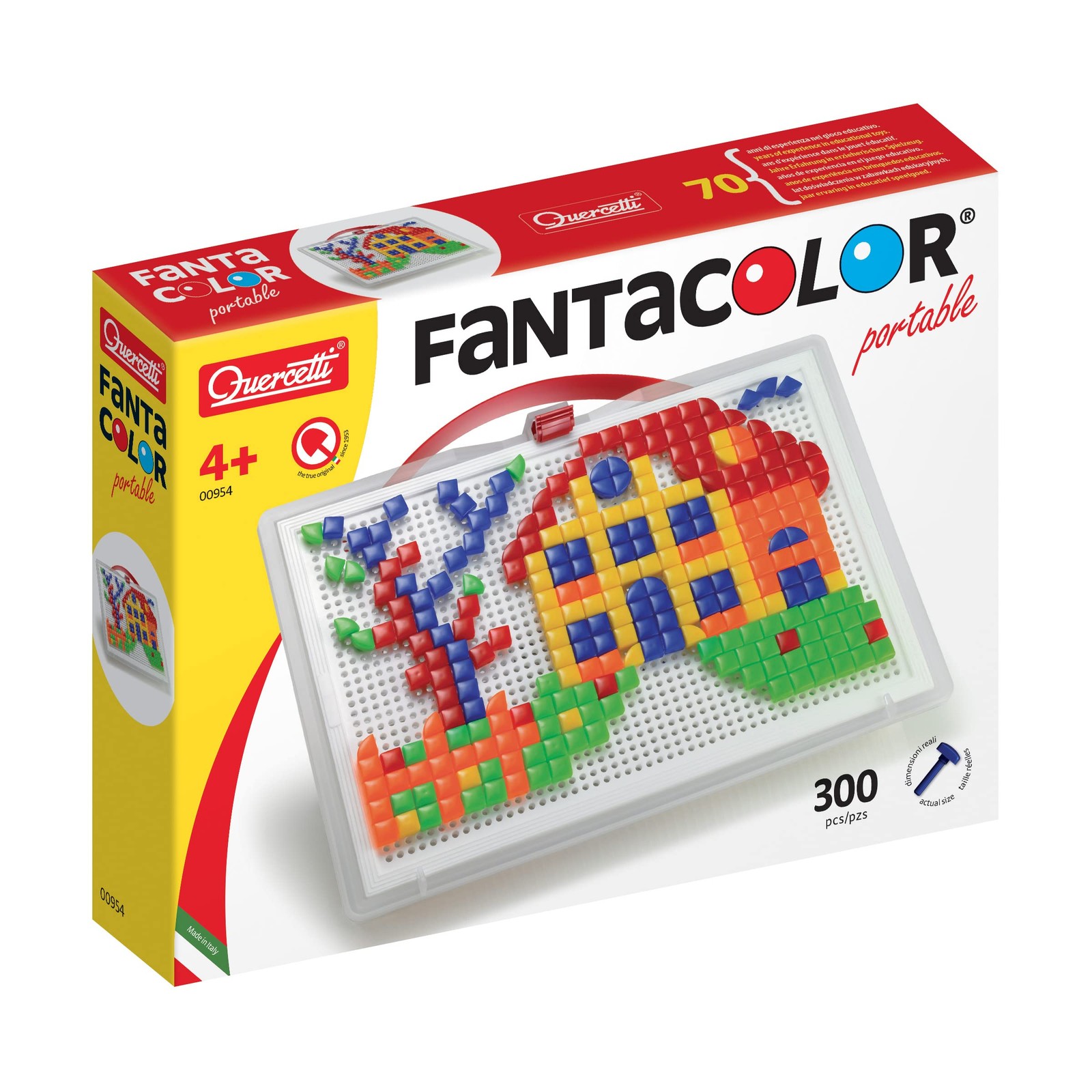 Quercetti - Fanta Color Portable Large Composition Game Multicolored 300 Piece 5990₽