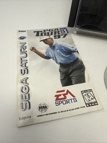 PGA Tour 97 (Sega Saturn, 1996) Broken Case, Disc and Manual