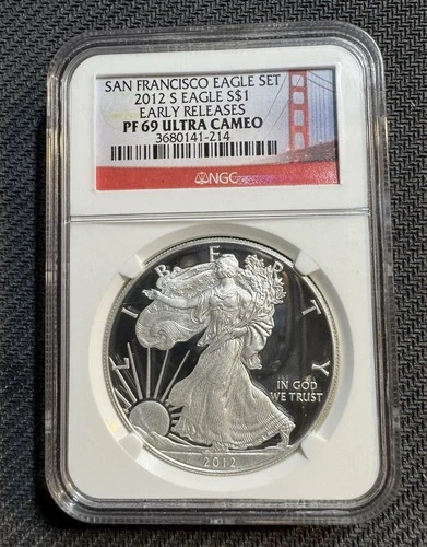 2012 S - Silver American Eagle $1 - NGC - PF69 Ultra Cameo