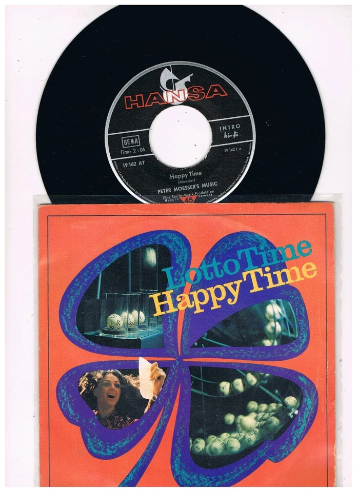 7" - Peter MOESSER´S MUSIC - LOTTO TIME - HAPPY TIME - german PS - Bild 2 von 2