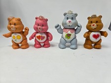 Vintage 1983 Care Bears Poseable Figures Lot of 4 - Kenner - Grams, Tenderheart