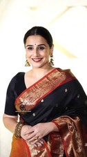Designer Banarasi Silk Saree Gold Zari Woven Heavy Pallu Party Sari With Blouse