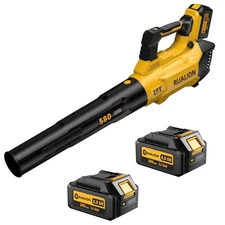 Leaf Blower Cordless, Electric Leaf Blowers Up to 580 CFM 160 MPH, Battery Po...