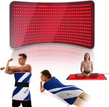 Large Red Light Therapy Mat, 39"x24", 660/850Nm, Adjustable Timer  Power