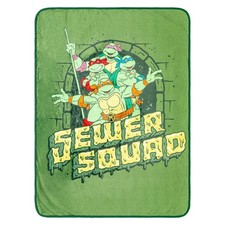 Teenage Mutant Ninja Turtles "Sewer Squad" Fleece Throw Blanket  45 x 60 Inches