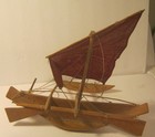 Vintage Miniature Handcrafted OUTRIGGER SAILING BOAT from SRI LANKA!! — photo 3
