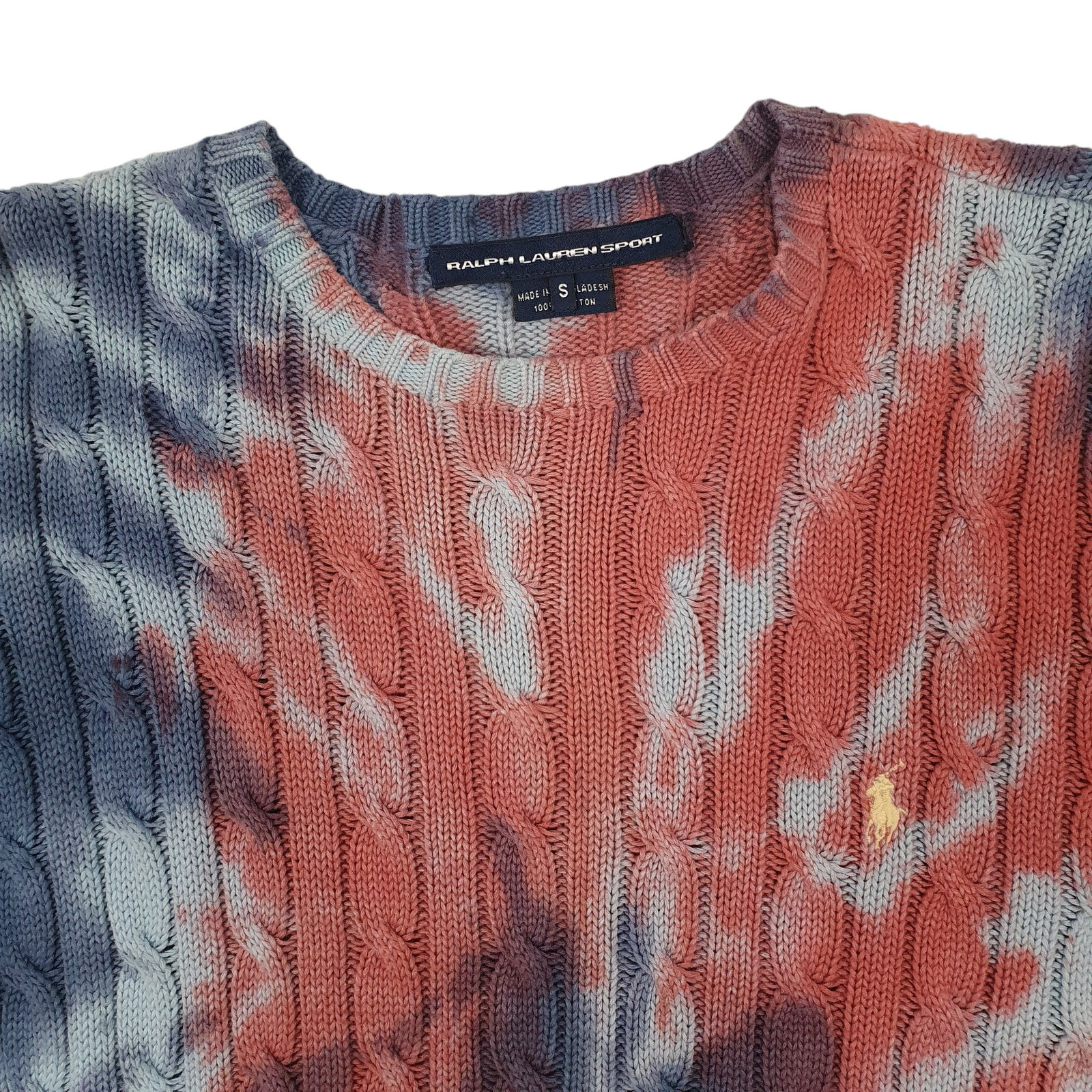 RALPH LAUREN Crewneck Tie Dye Jumper Sweatshirt Womens S image 2