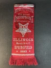 1893 GAR Grand Army Of The Republic Illinois Representative Ribbon