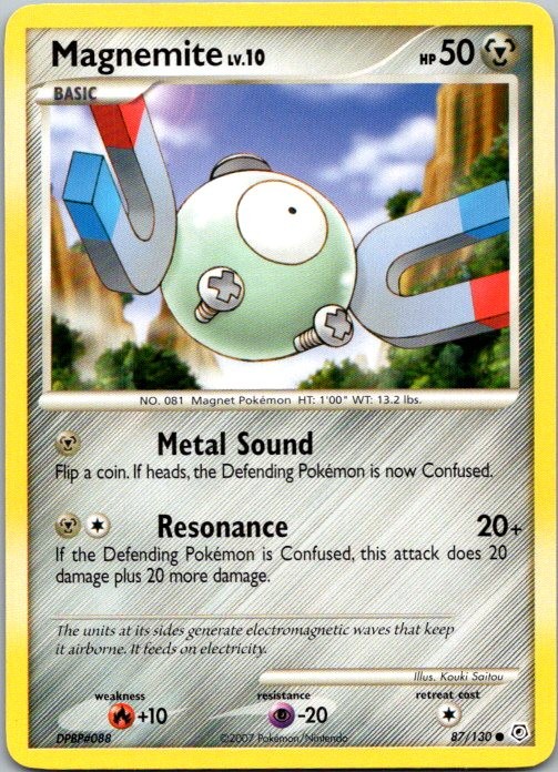 Diamond and Pearl #87/130 Magnemite