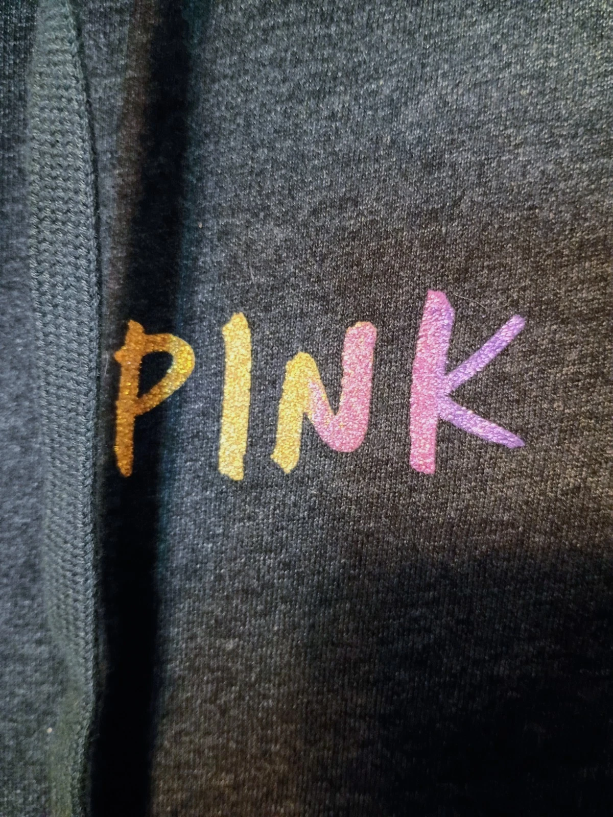 UNDERCOVER Felpa Victoria's Secret ROSA Everyday Lounge perfetta con cappuccio e zip taglia M