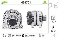 Valeo Generator FüR CitroüN DS Passend FüR Fiat Peugeot