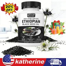 Ethiopian Black Seed Oil Softgels 4.64 Thymoquinone  Non-Gmo, Gluten-Free,60