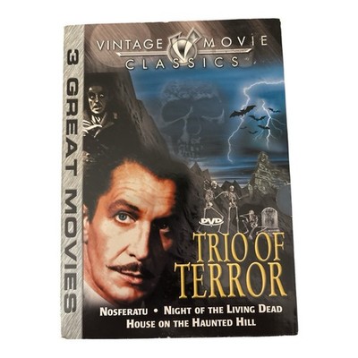Trio of Terror - 3 Films (DVD, 2003 Collectors Edition) Cheesy Halloween Horror