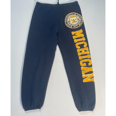Vintage 90s Michigan Artex Sweatpants Navy Men's Size L Made in USA