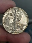 1945- P Liberty Walking Silver Half Dollar BU