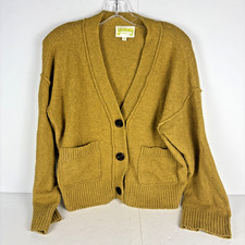 Suéter cárdigan mostaza XS de Yummy Sweater Co. para mujer