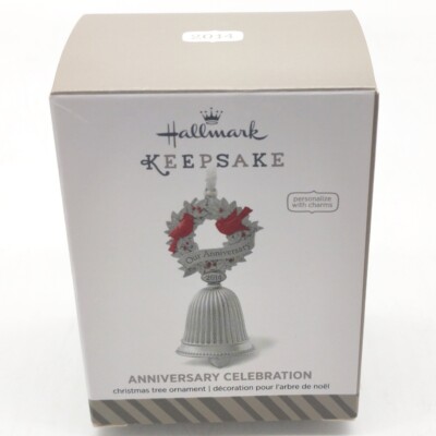 2014 Hallmark Keepsake Ornament Anniversary Celebration Bell Charms Christmas 
