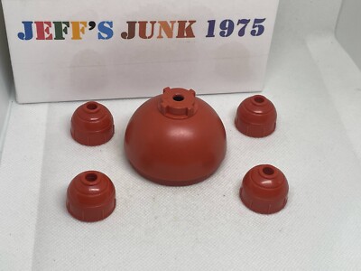 1986 Tonka Legions of Power Big and small dome parts lot Burnt Orange color